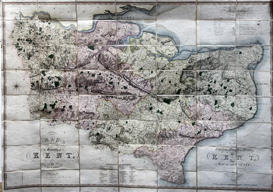 Greenwood (C), Map of the County of Kent from an actual Survey..., 1821,